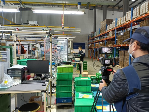 Shanghai factory video shooter, industry video production, factory process video crew, 
